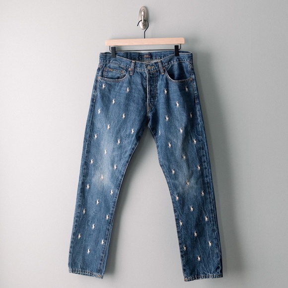 Polo Ralph Lauren Sullivan Slim-Fit Tapered Leg Embroidered Pony Stretch Jeans - Picture 1 of 13